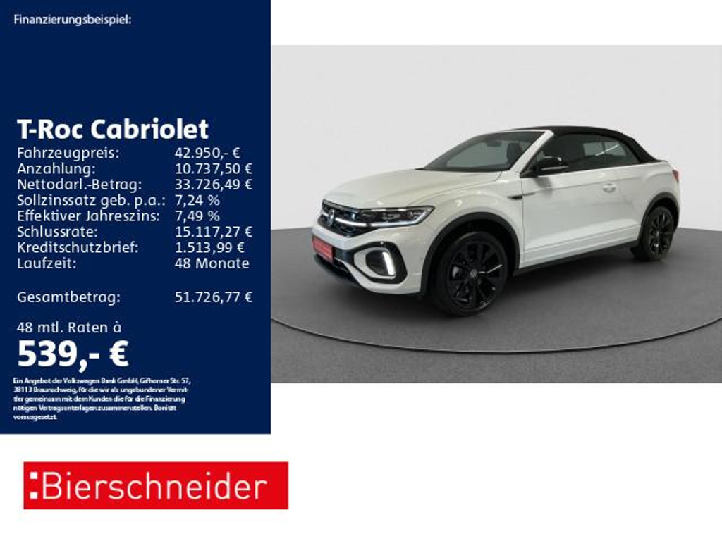 Volkswagen T-Roc DSG Style Cabriolet R-Line 1.5 TSI