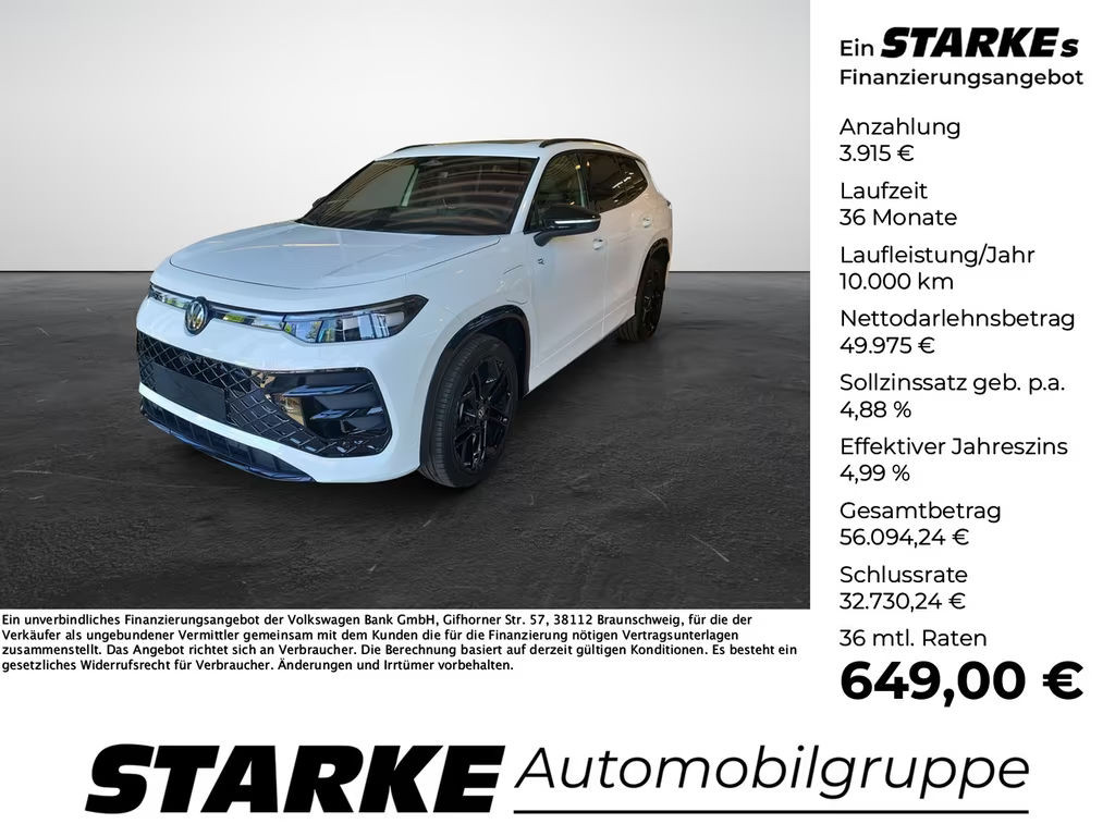 Volkswagen Tayron DSG R-Line eHybrid 1.5 TSI