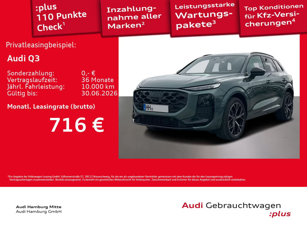 Audi Q3 S-Line S-Tronic