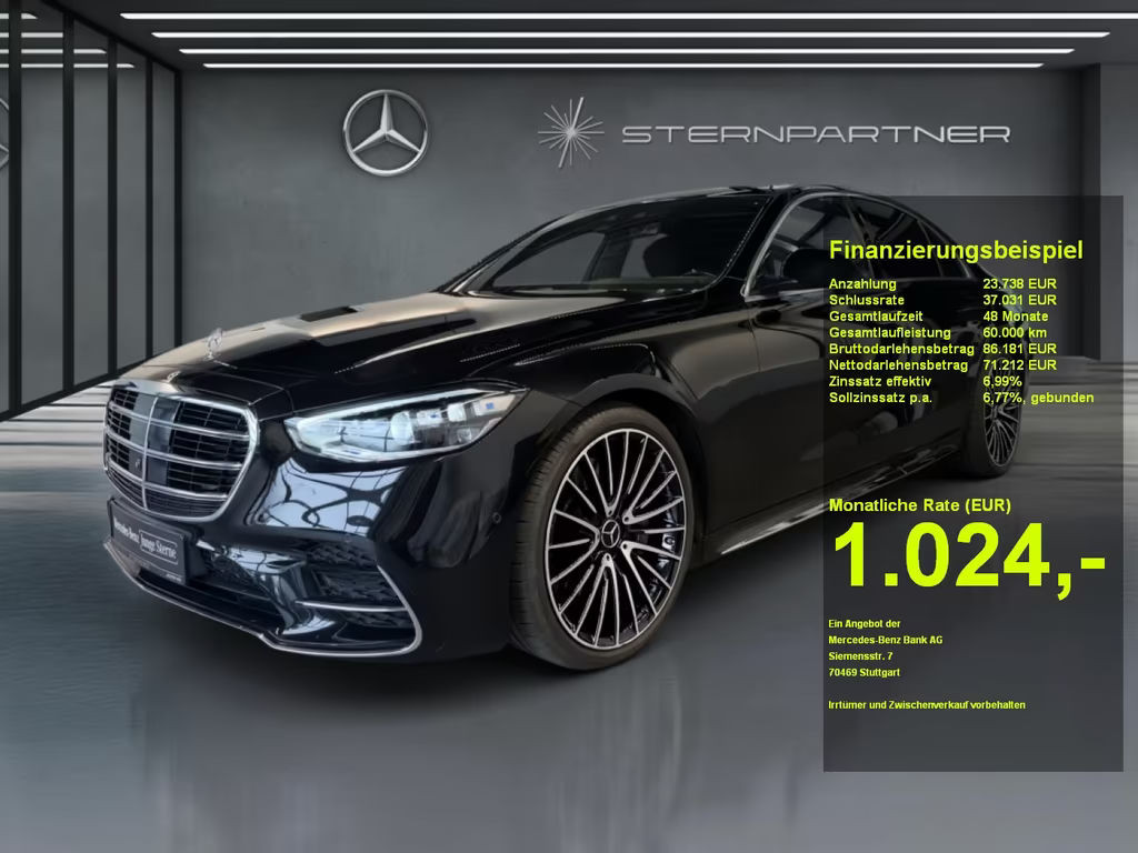 Mercedes-Benz S-Klasse S 580 4MATIC AMG Line Limousine Lang Sedan