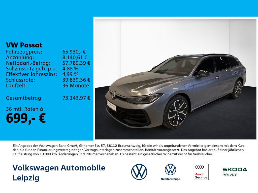 Volkswagen Passat DSG Sound R-Line eHybrid