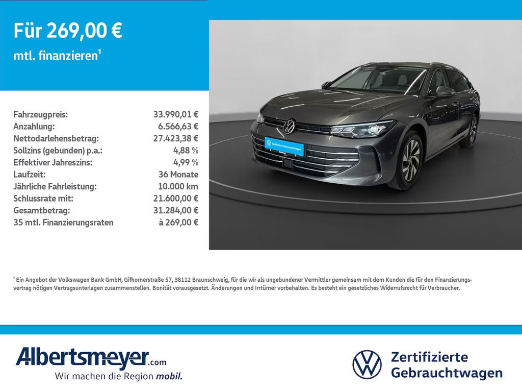 Volkswagen Passat Business DSG Variant 1.5 eTSI