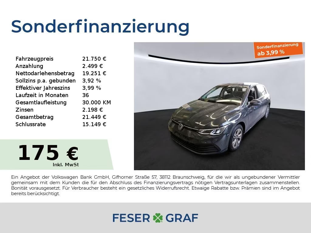 Volkswagen Golf DSG Life 1.5 eTSI