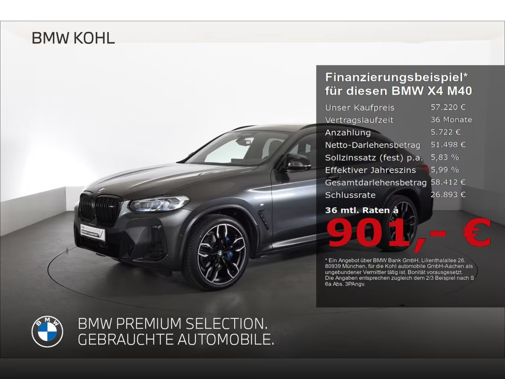 BMW X4 d Panoramadach Harman Kardon Standheizung