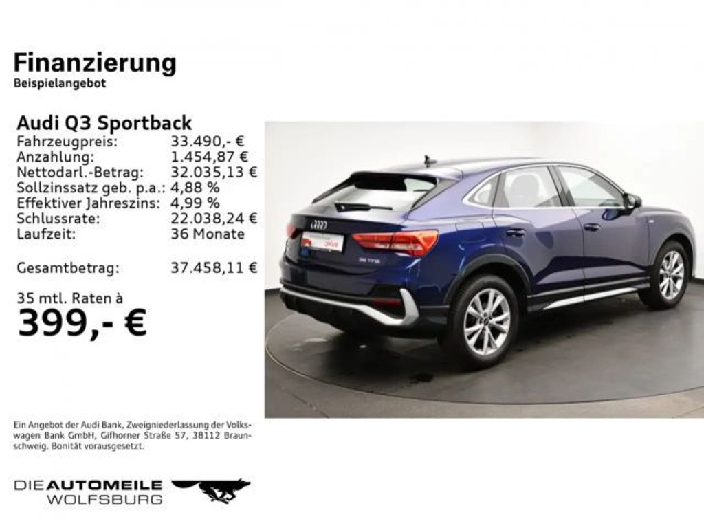 Audi Q3 S-Line S-Tronic 35 TFSI