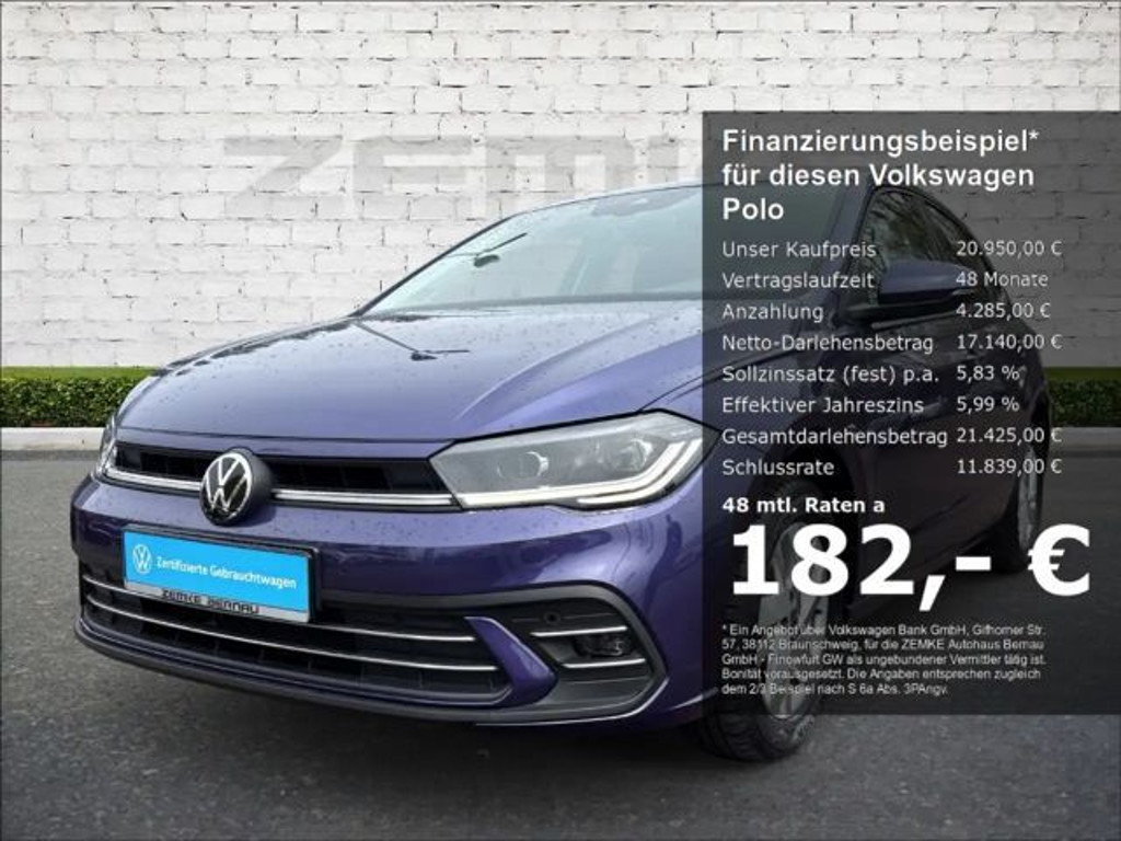 Volkswagen Polo Style 1.0 TSI