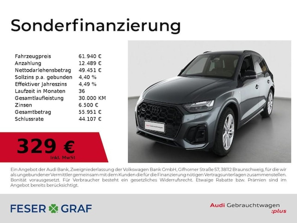 Audi Q5 Quattro Business S-Line S-Tronic Hybride 55 TFSI