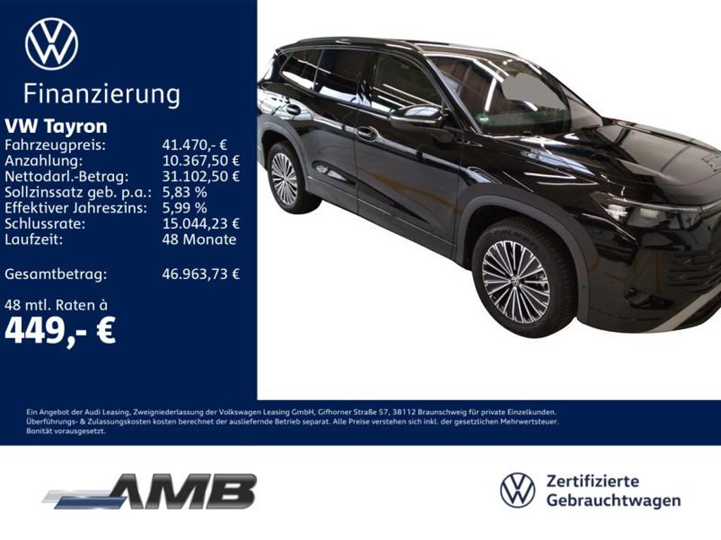 Volkswagen Tayron Life 1.5 eTSI