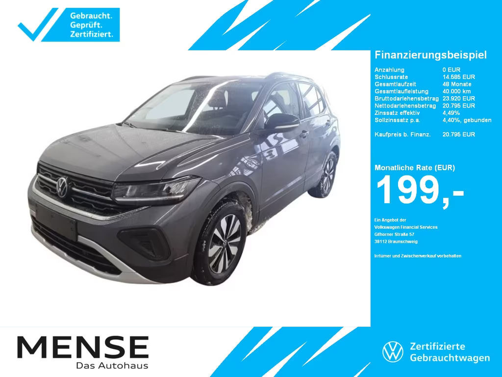 Volkswagen T-Cross Life 1.0 TSI