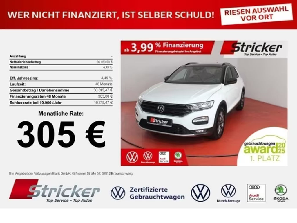 Volkswagen T-Roc DSG Sport 2.0 TSI