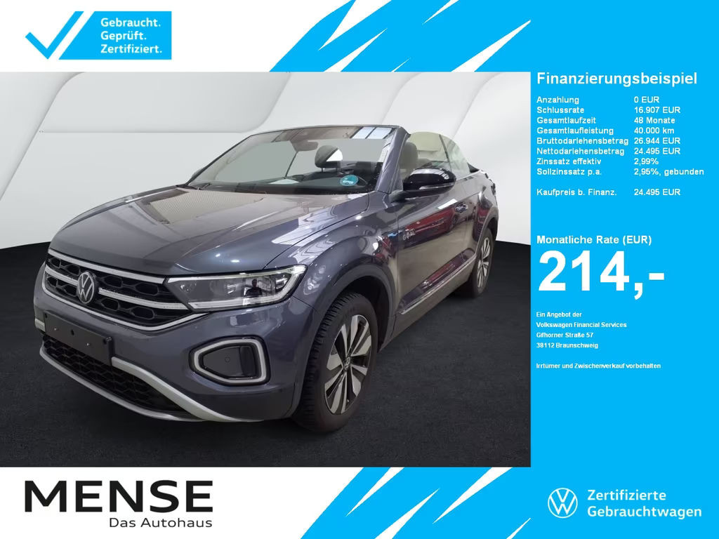 Volkswagen T-Roc Style Cabriolet 1.0 TSI