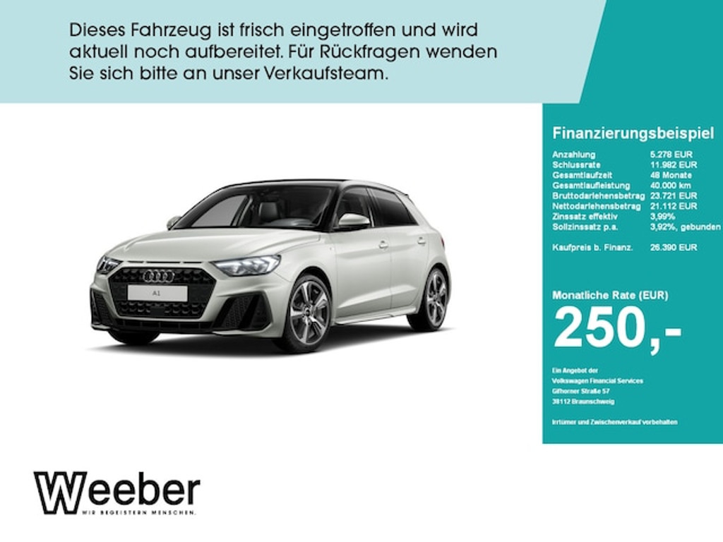 Audi A1 Sportback S-Line S-Tronic 25 TFSI