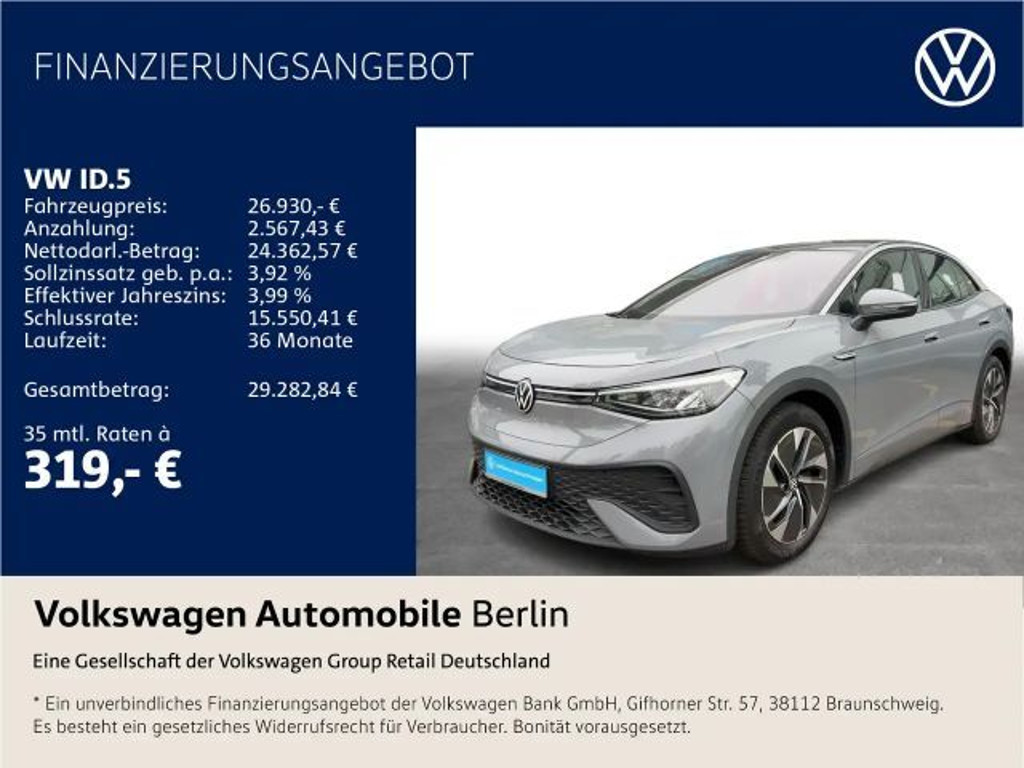Volkswagen ID.5 77 KWh Pro 150 kW