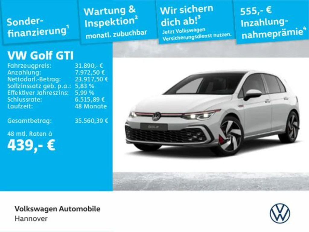 Volkswagen Golf DSG GTI Golf VIII 2.0 TSI