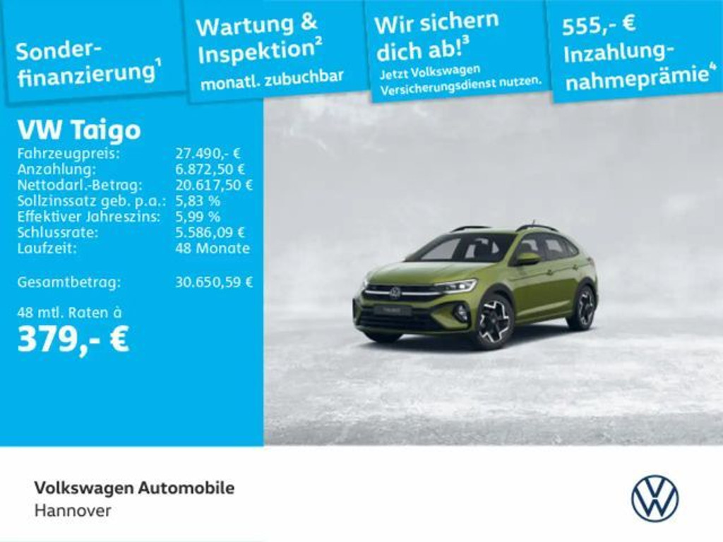 Volkswagen Taigo DSG R-Line 1.5 TSI IQ.Drive