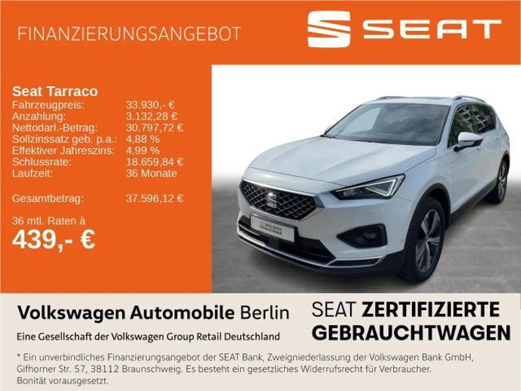 Seat Tarraco 2.0 TDI 4Drive DSG