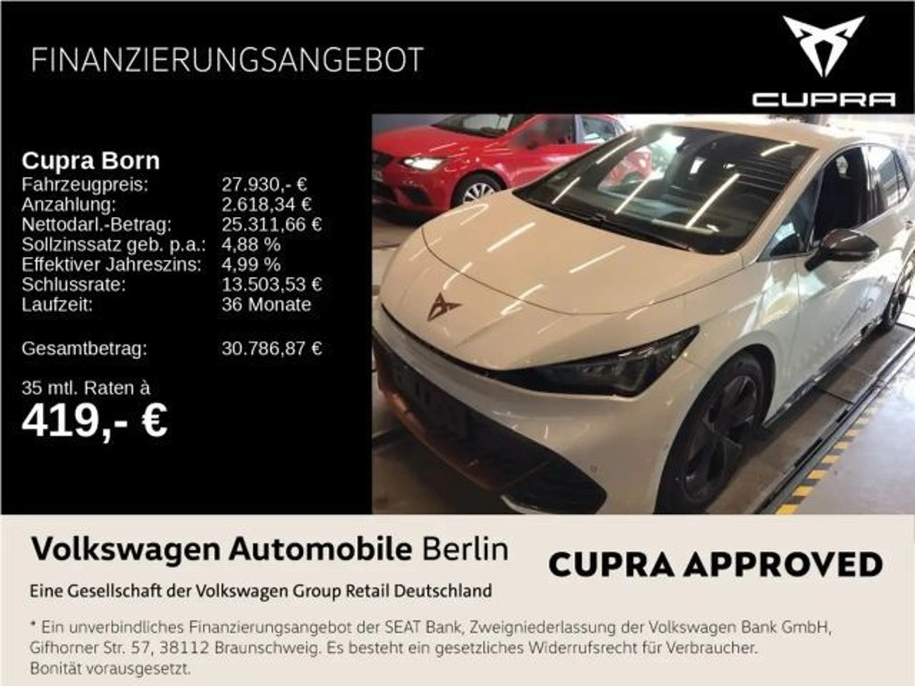 Cupra Born 170/62 Wärmepumpe Navi LED ACC PDC