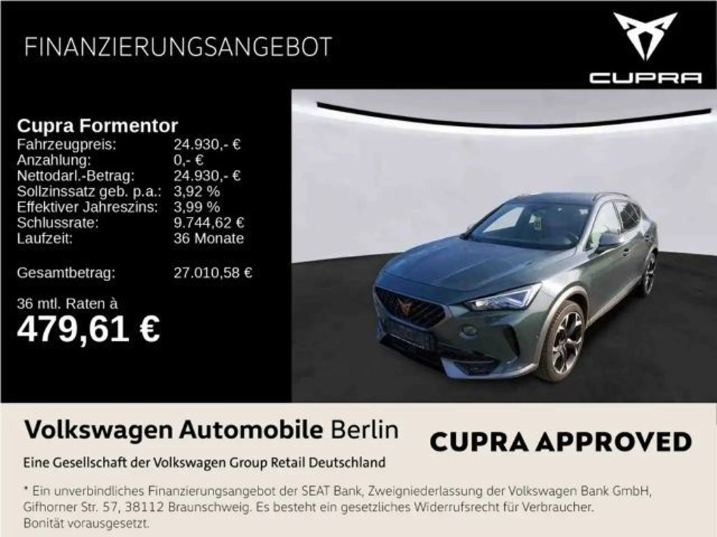 Cupra Formentor 1.4 VZ e-Hybrid
