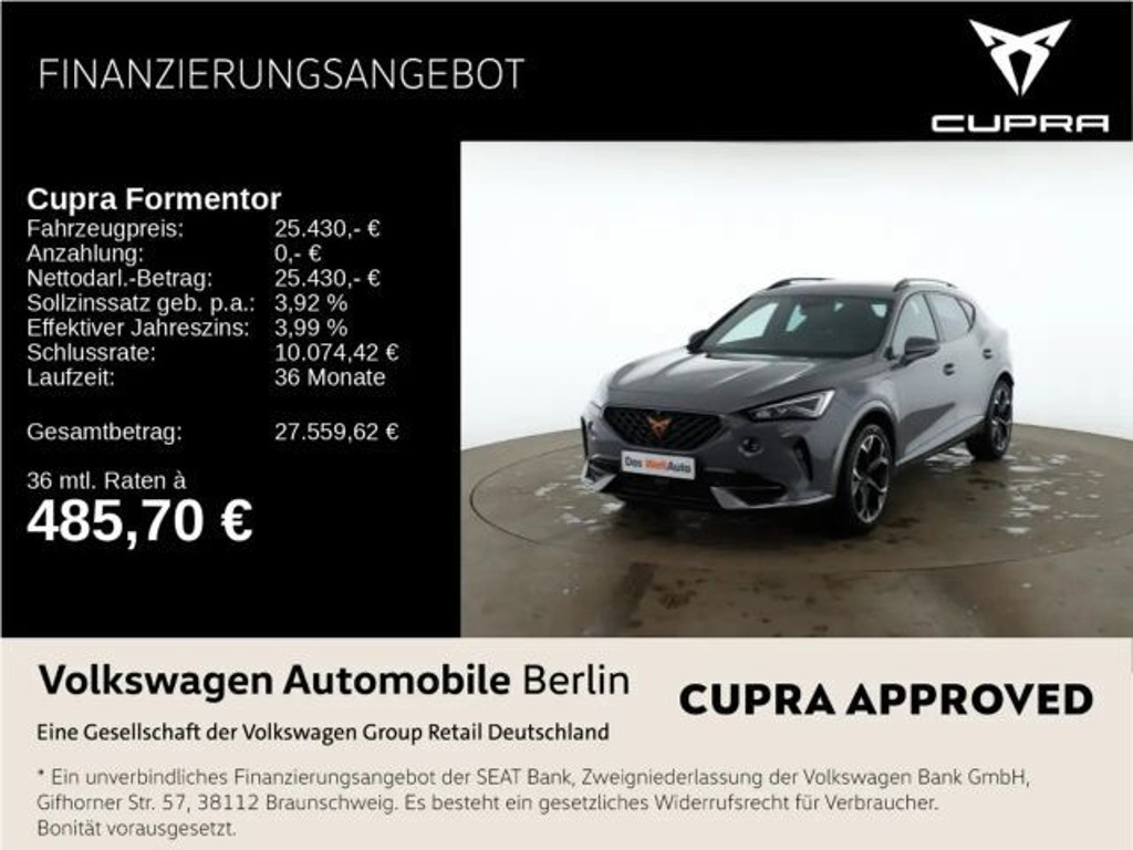 Cupra Formentor 1.4 VZ e-Hybrid
