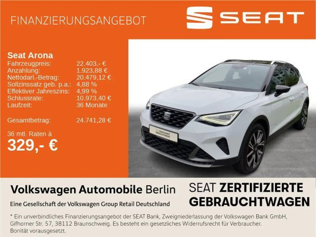 Seat Arona FR-lijn 1.0 TSI DSG