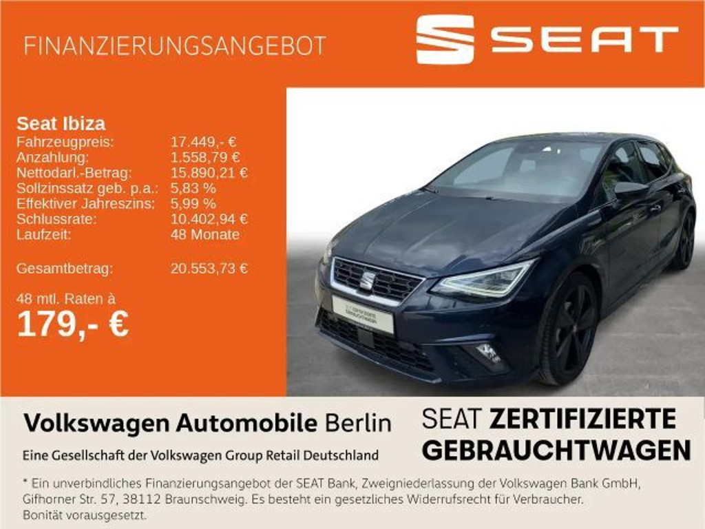 Seat Ibiza FR-lijn 1.5 TSI Black DSG