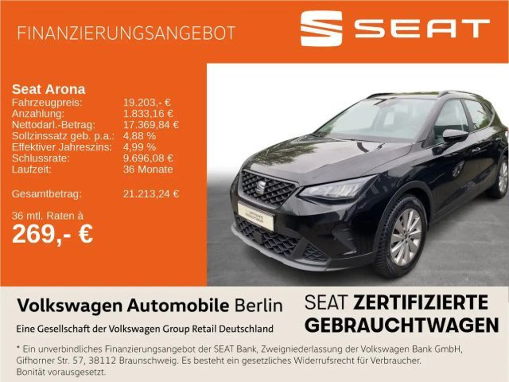 Seat Arona Style 1.0 TSI DSG