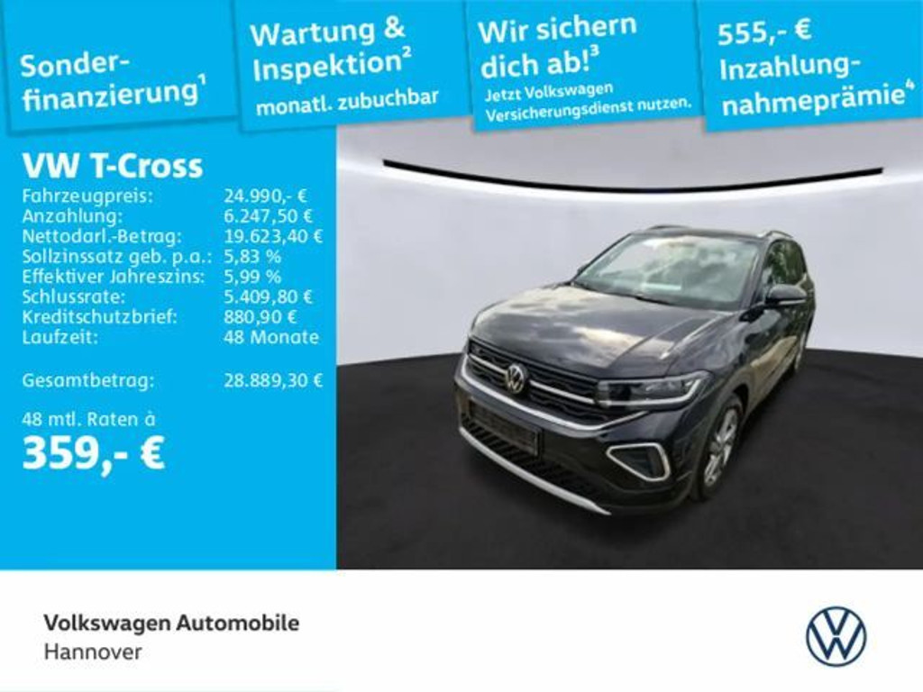 Volkswagen T-Cross DSG R-Line 1.0 TSI