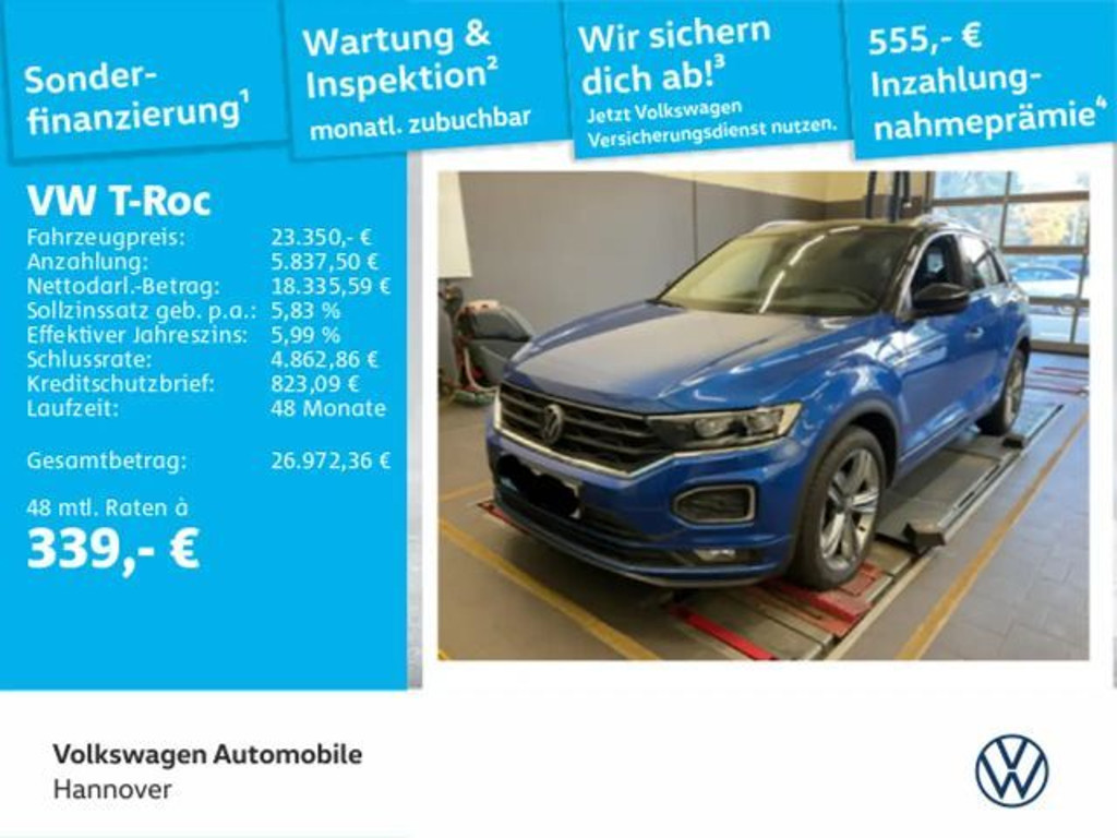 Volkswagen T-Roc DSG Sport R-Line 1.5 TSI