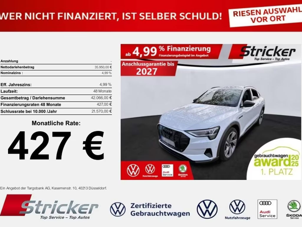 Audi e-tron Sportback Quattro S-Line 55
