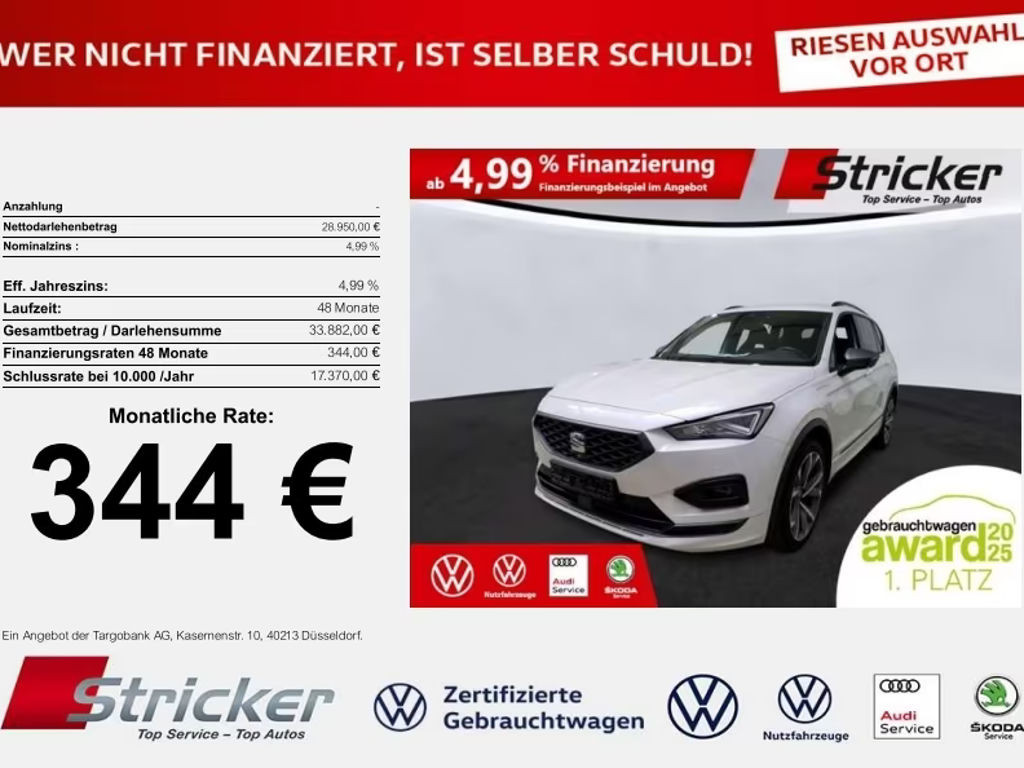 Seat Tarraco 1.4 TSI FR-lijn e-Hybrid
