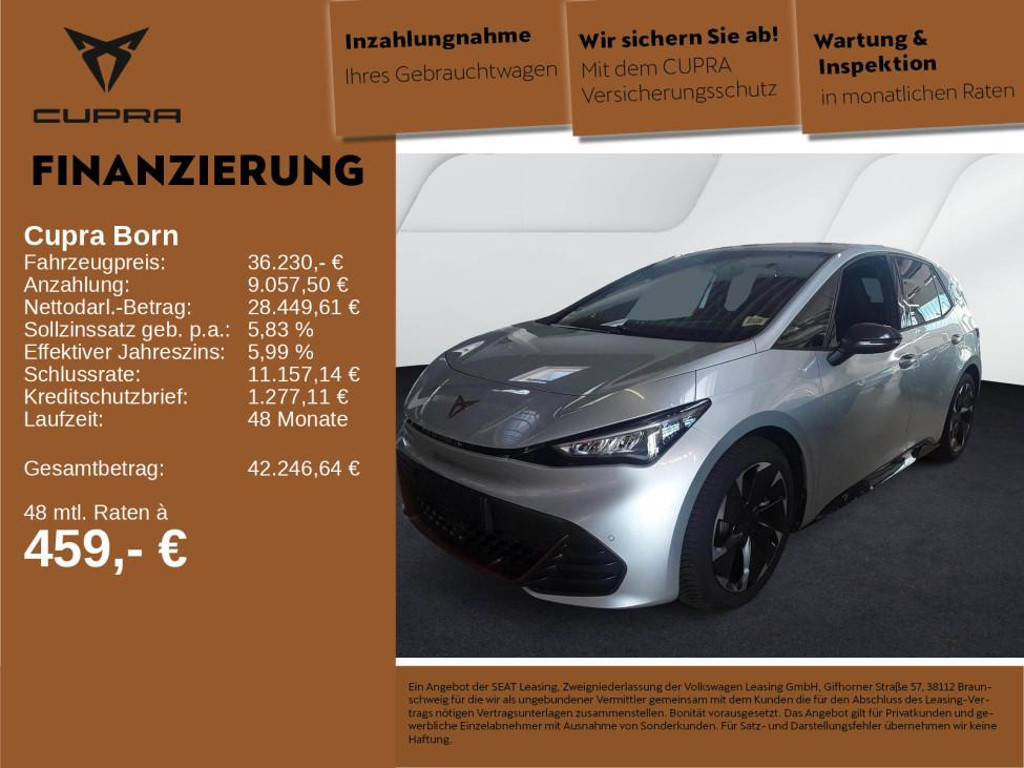 Cupra Born 82 kWh 19 ACC HuD NAVI KEYL WÄPU