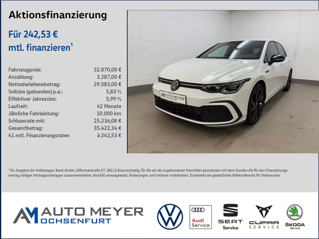 Volkswagen Golf DSG GTI Sound IQ.Drive 2.0 TSI