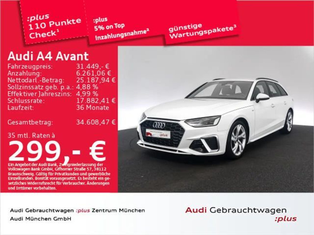 Audi A4 S-Line S-Tronic 35 TFSI