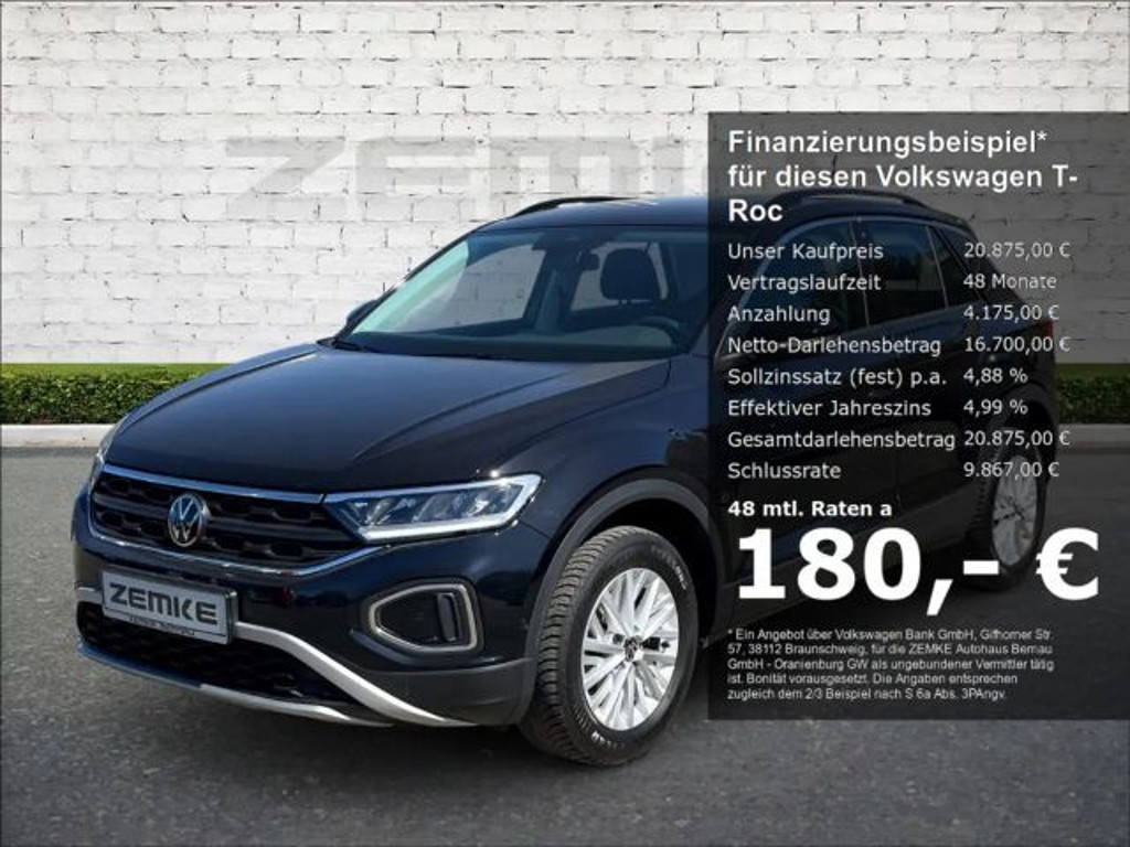 Volkswagen T-Roc Life 1.0 TSI