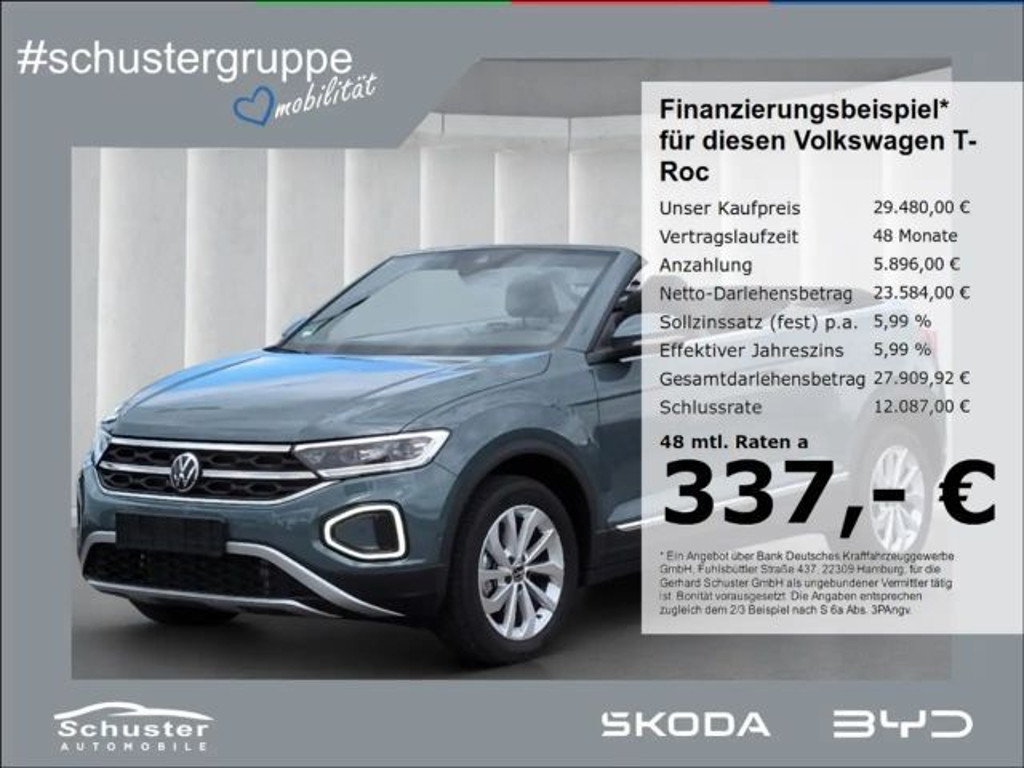 Volkswagen T-Roc Style Cabriolet