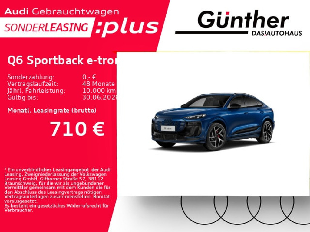 Audi Q6 e-tron Sportback Performance