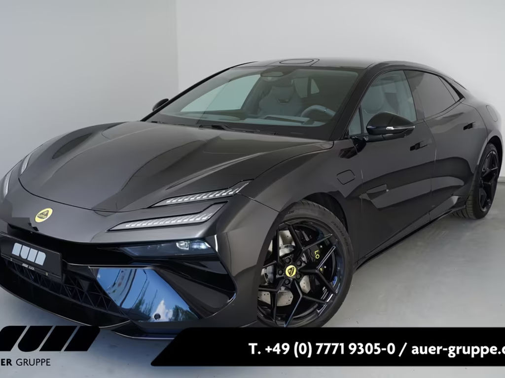 Lotus Emeya Limousine Stellar Schwarz, Glasdach, AHK