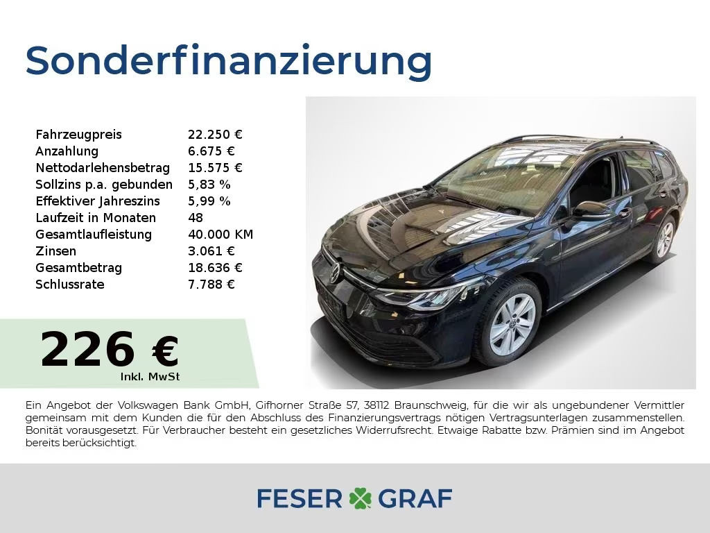 Volkswagen Golf Life Variant 1.5 TSI