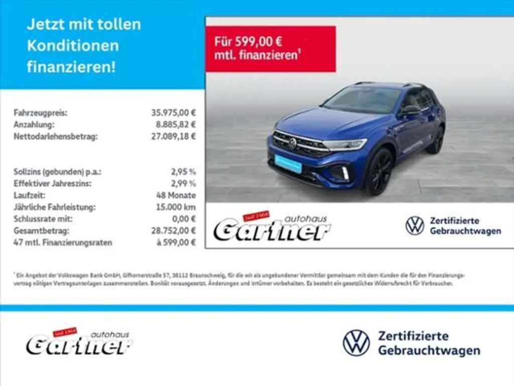 Volkswagen T-Roc DSG R-Line 1.5 TSI IQ.Drive