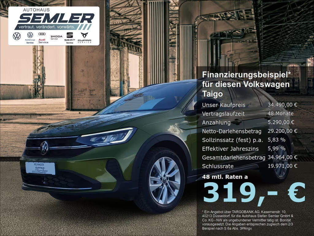 Volkswagen Taigo DSG 1.0 TSI