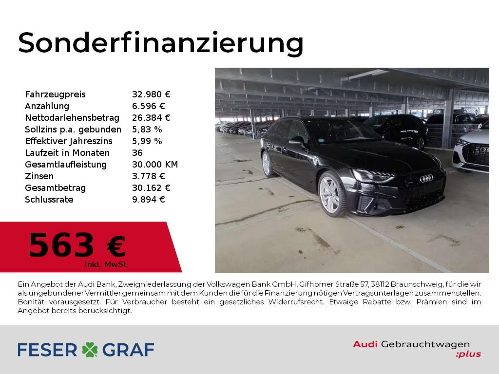 Audi A4 Avant Quattro S-Line S-Tronic 45 TFSI