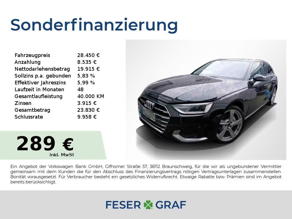 Audi A4 Avant S-Tronic 40 TDI