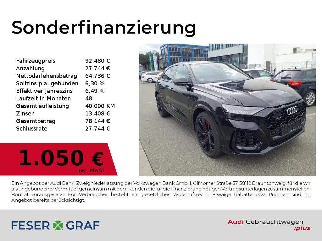 Audi RS Q8 Keramik,HUD,Standhzg,Sitzbel,RS-Sportabgas