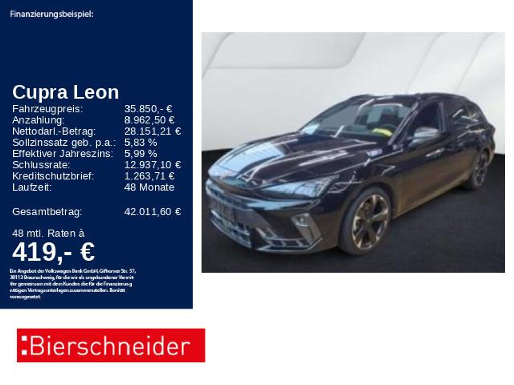 Cupra Leon 1.5 TSI DSG e-Hybrid