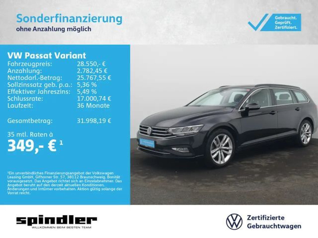 Volkswagen Passat Business DSG Variant 2.0 TSI