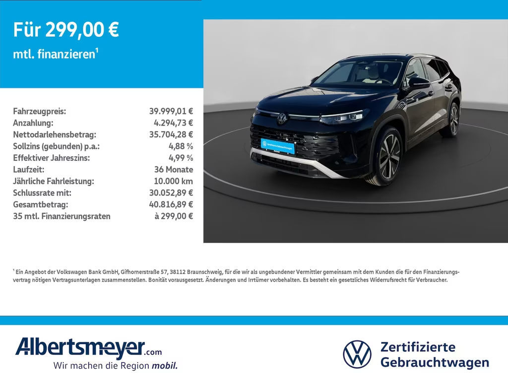 Volkswagen Tayron DSG 1.5 eTSI Elegance Elegance