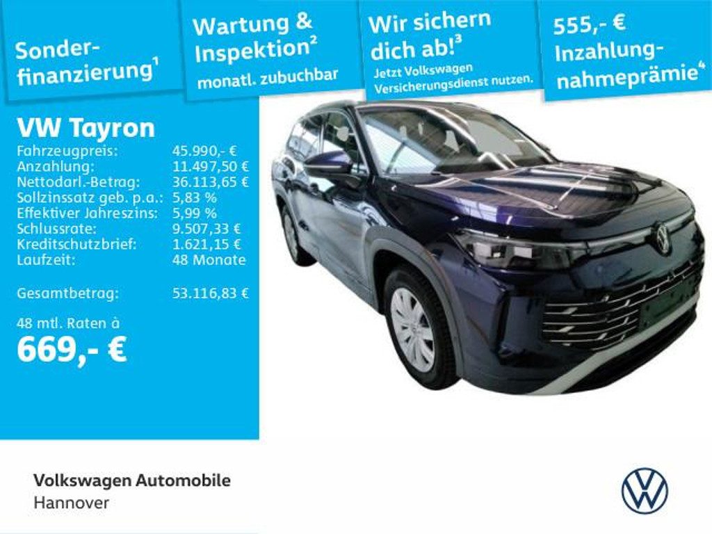 Volkswagen Tayron DSG eHybrid 1.5 TSI