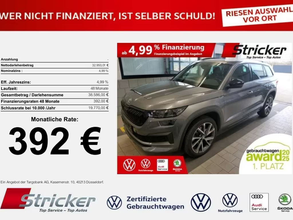 Skoda Kodiaq 4x4 Sportline 2.0 TSI