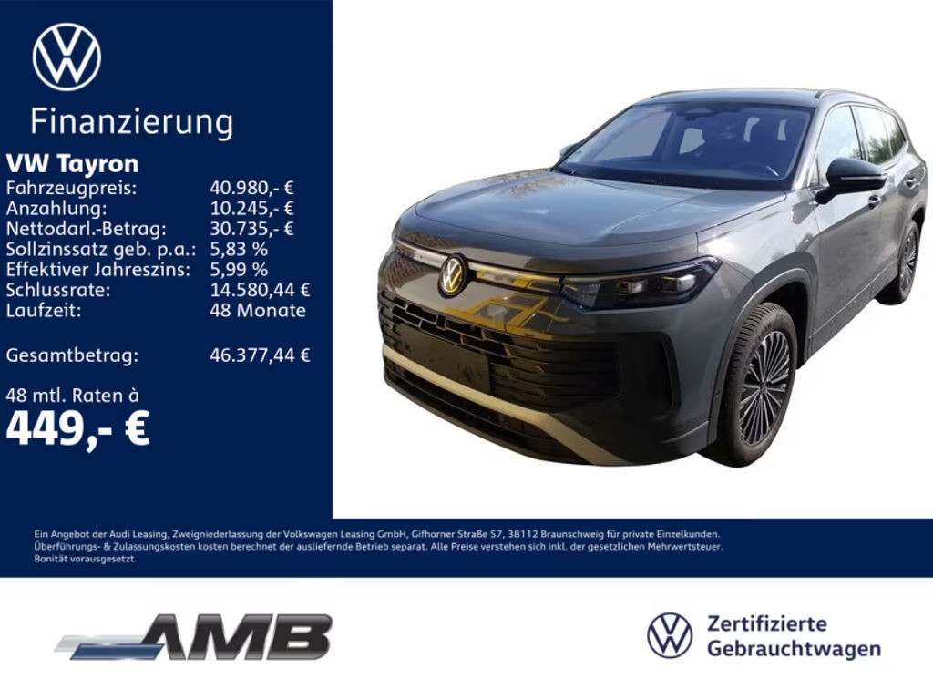 Volkswagen Tayron Life 1.5 eTSI