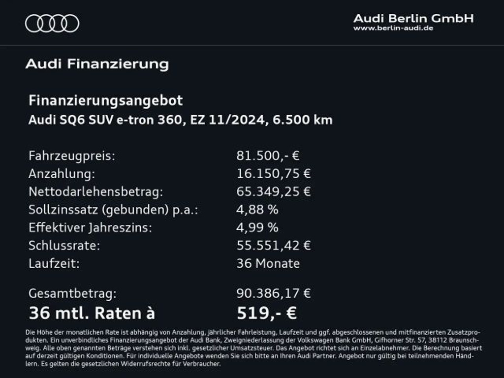 Audi SQ6 e-tron